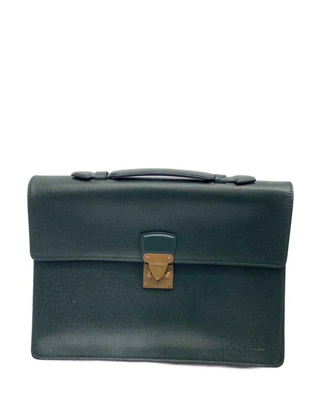 Louis Vuitton Serviette Clado Taiga Leather Green